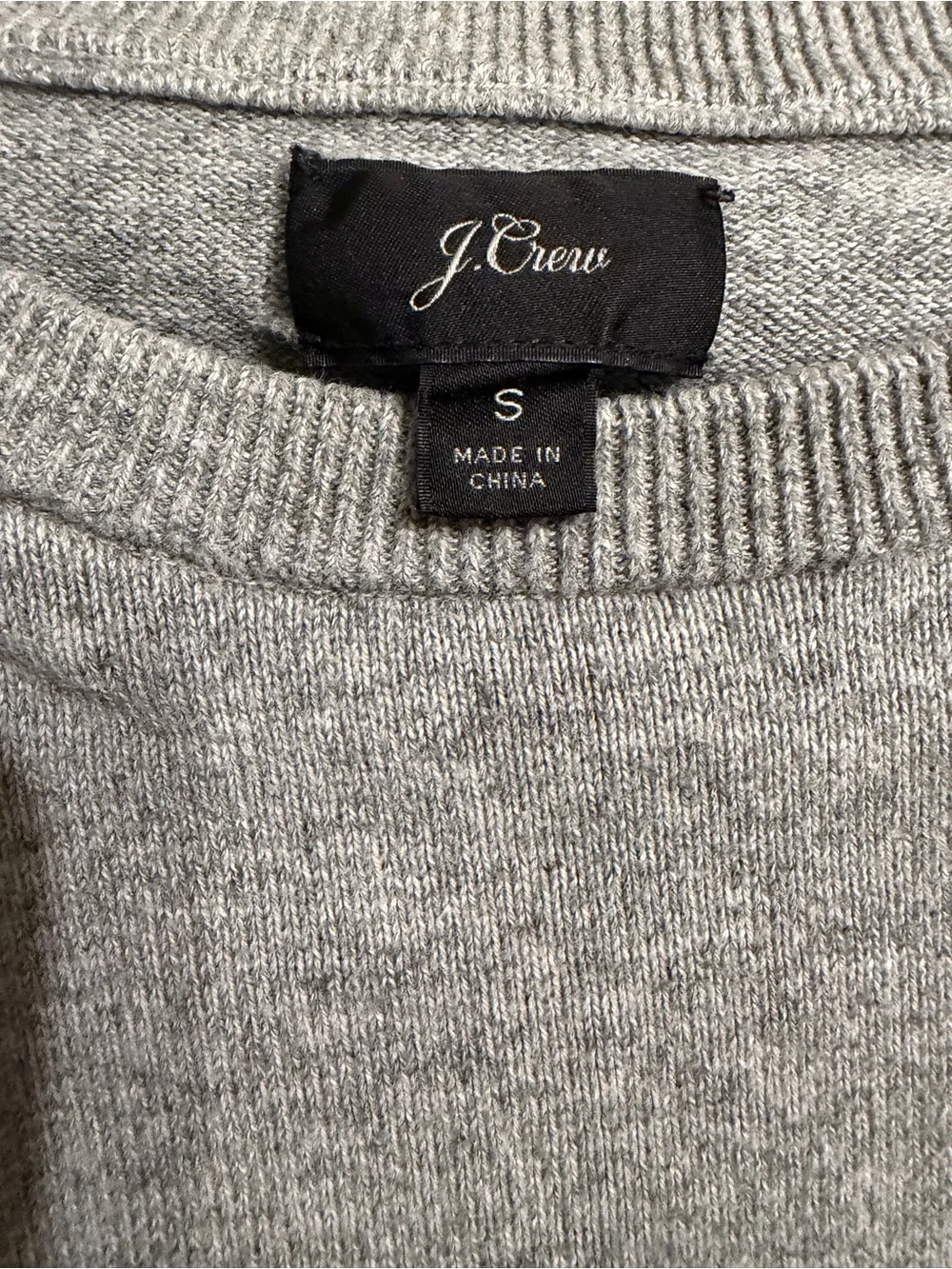 J. Crew Crewneck Sweater in Heather Gray